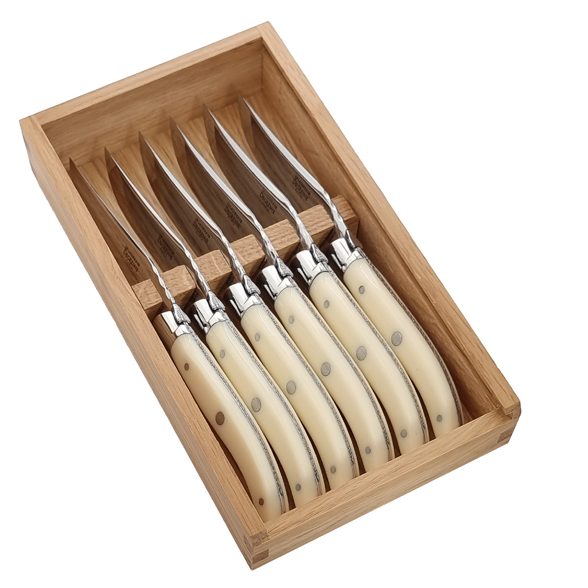 LAGUIOLE KNIVES Set of 6 steak knives ivory horn – DEGRENNE