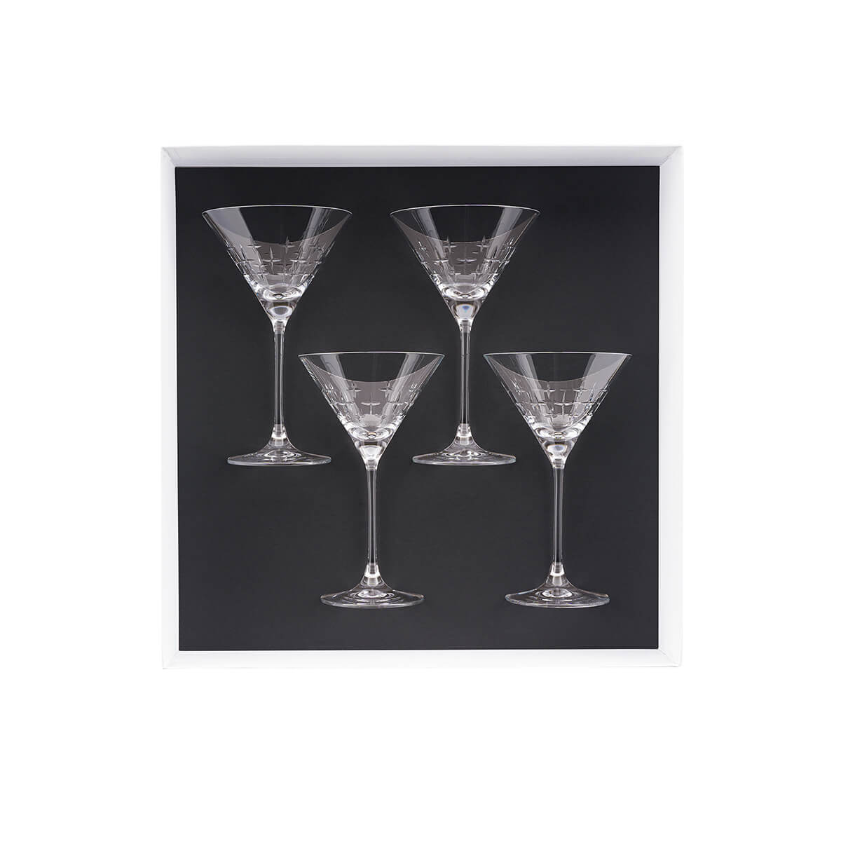 NEWPORT TWIST Gift box of 4 martini glasses 21 cl – DEGRENNE