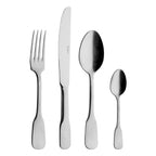 VIEUX PARIS SATIN FINISH Cutlery set for 24 place settings solid handle serrated