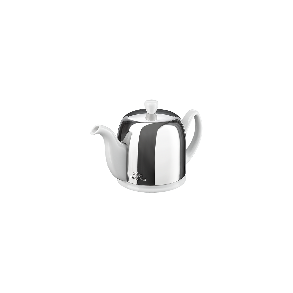 Teapot 4-Cup Mirror Cloche