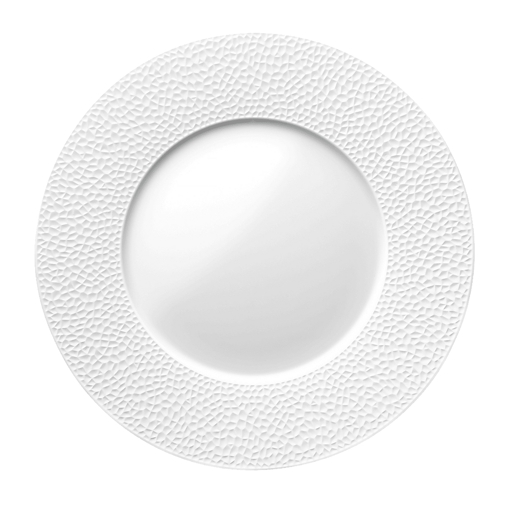 COLLECTION L FRAGMENT BLANC Assiette plate ronde 27,9 cm