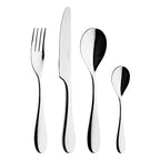 ONDE MIROIR Coffret 24 couverts monobloc lame scie ronde