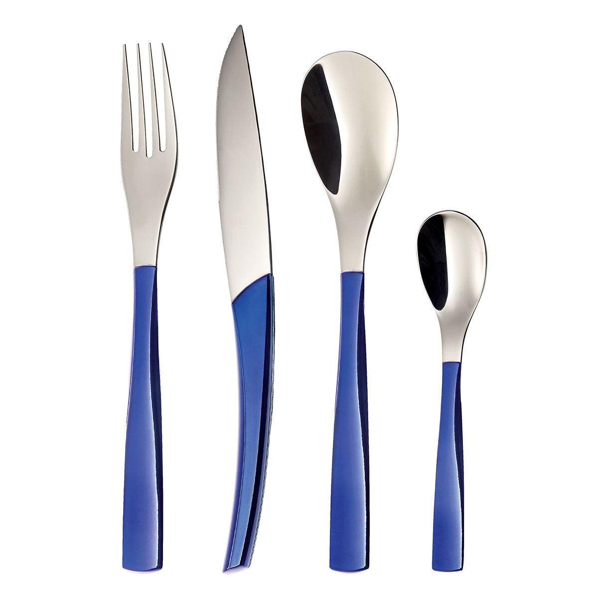 Image du produit: QUARTZ MIRROR FINISH BLUE Cutlery set for 24 place settings