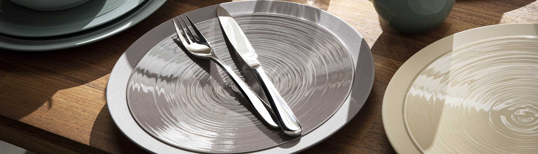 BAHIA BROWN BASALT Dessert plate 23 cm