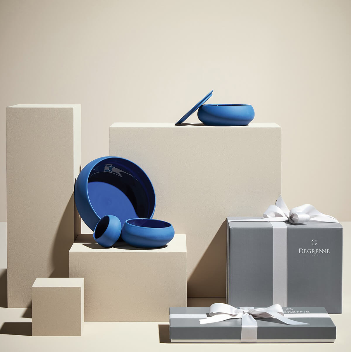 GOURMET BLUE Large casserole 22 cm