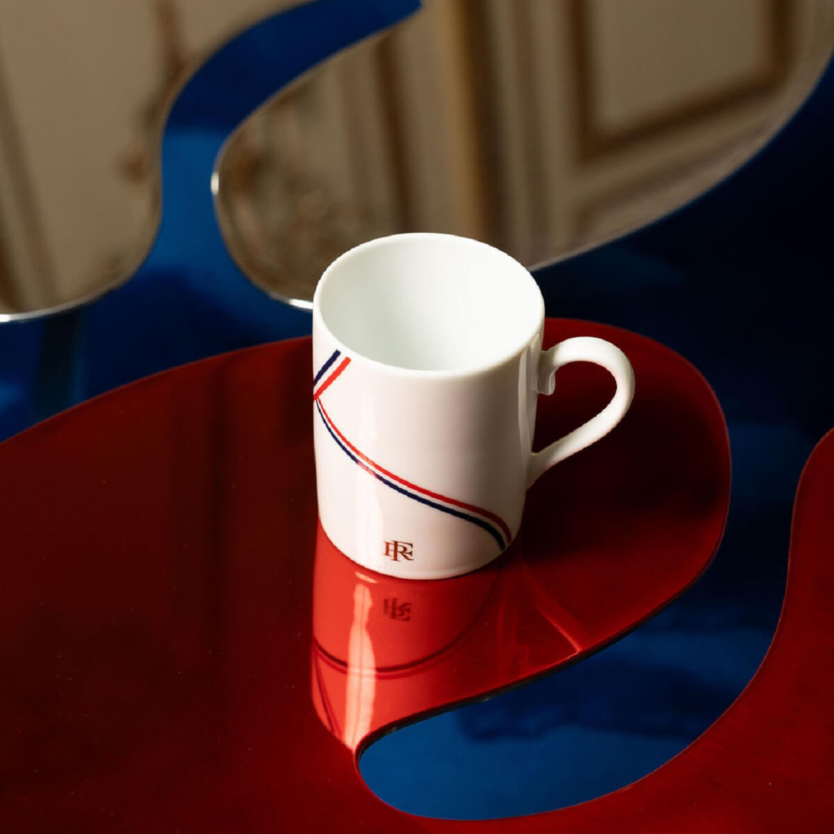 DEGRENNE ELYSEE Mug 30 cl Ribbon