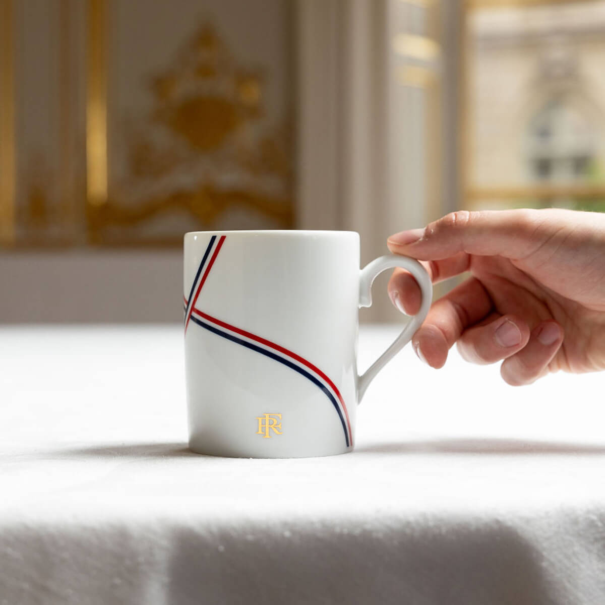 DEGRENNE ELYSEE Mug 30 cl Ribbon