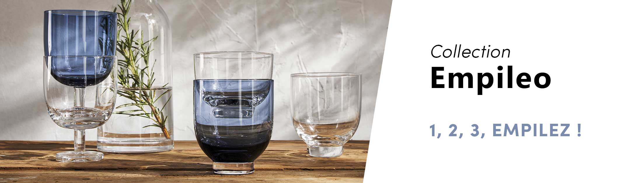 EMPILEO BLUE Carafe 75 cl