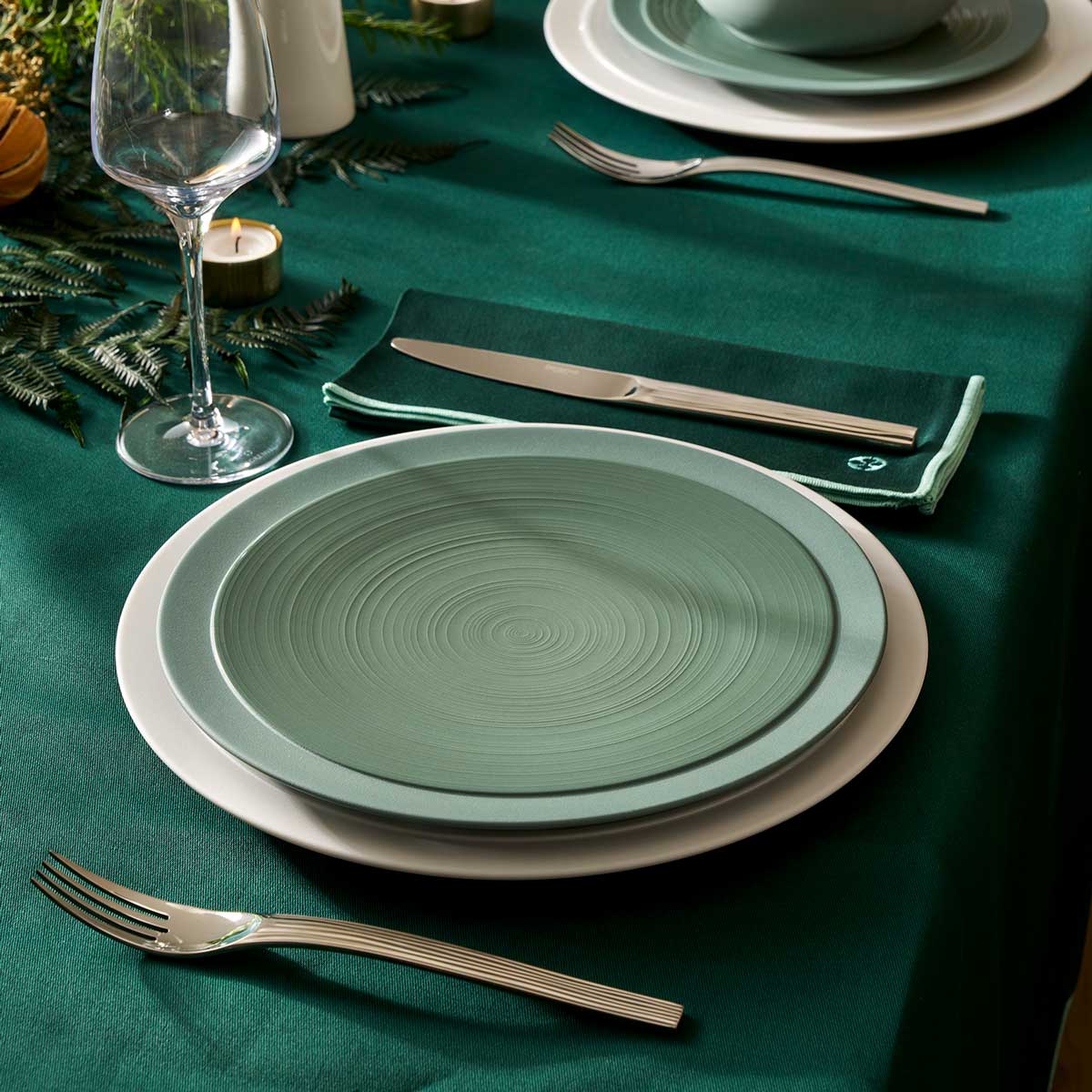 BAHIA GREEN CLAY Dessert plate 23 cm