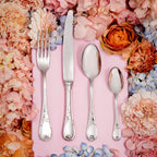 MARQUISE MIRROR FINISH Cutlery set for 24 place settings hollow handle serrated