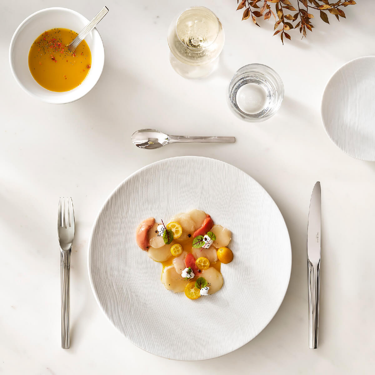 RIVAGE WHITE Dessert plate 24cm