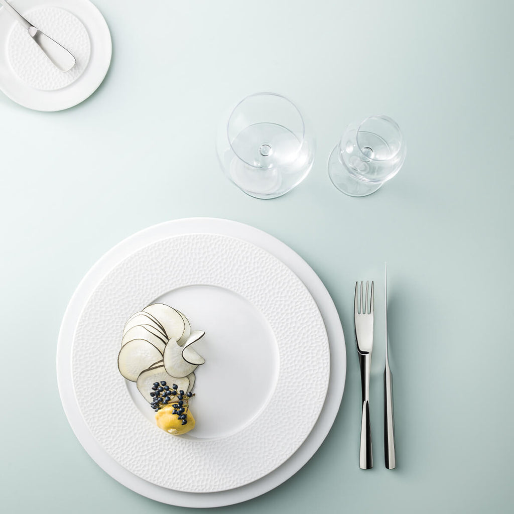 COLLECTION L FRAGMENT BLANC Assiette plate ronde 27,9 cm