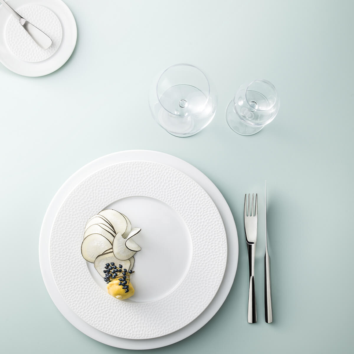 COLLECTION L FRAGMENT BLANC Assiette plate ronde 27,9 cm