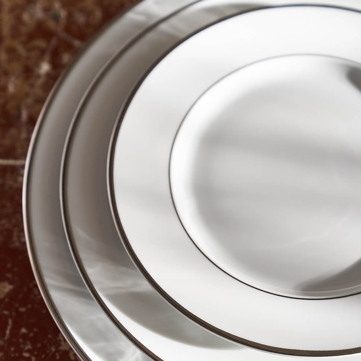 GALON PLATINIUM COLOR  Dessert plate 21,5 cm