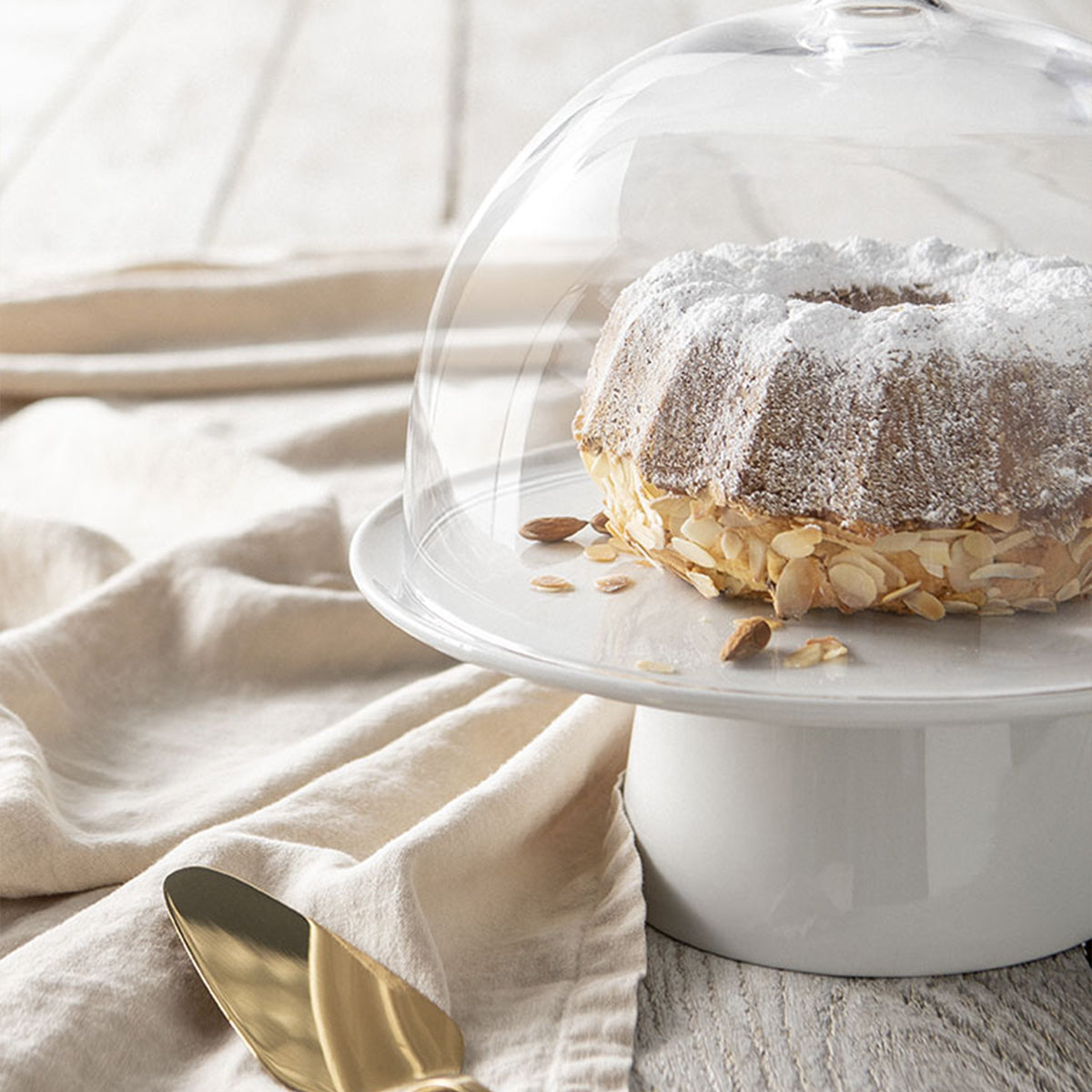 MODULO WHITE Cake stand 25 cm