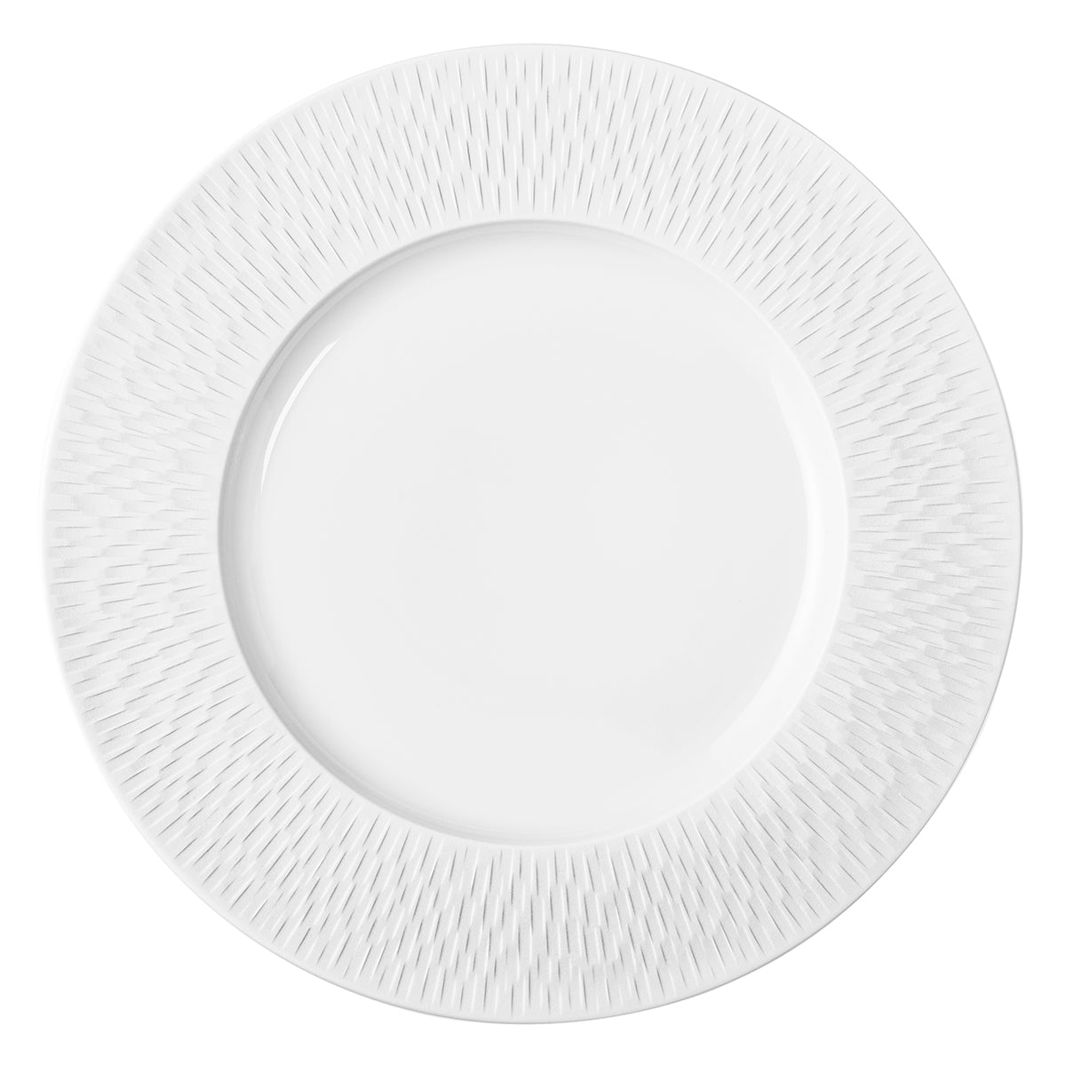 BOREAL SATIN BLANC Assiette de présentation 33 cm