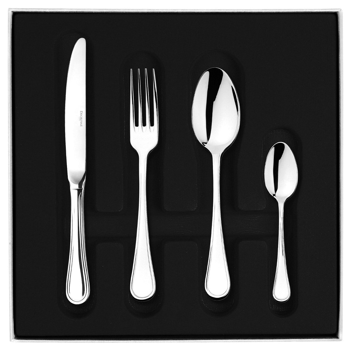 CONFIDENCE MIRROR FINISH Box set for 50 place settings