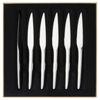 GUEST MIROIR Coffret 6 couteaux à steak monobloc lame scie