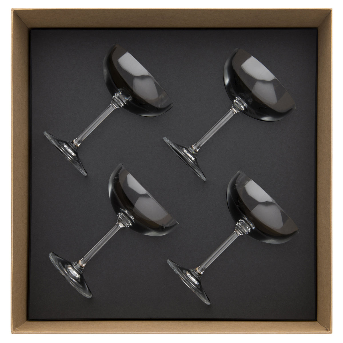 ANYTIME Gift box of 4 champagne cups 23 cl