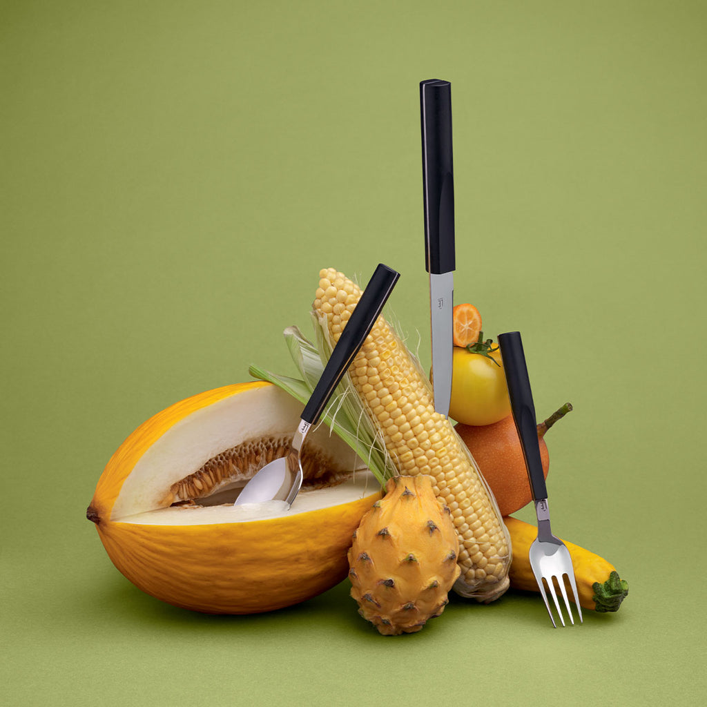 L'E STARCK TRUFFE NOIRE Coffret 24 couverts lame scie