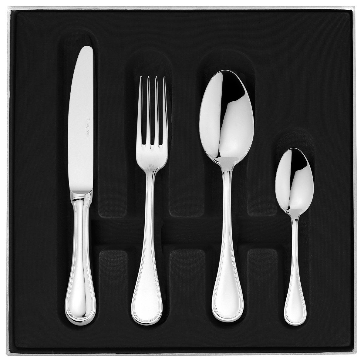 VERLAINE CLASS 1 SILVER PLATED Box set for 50 place settings