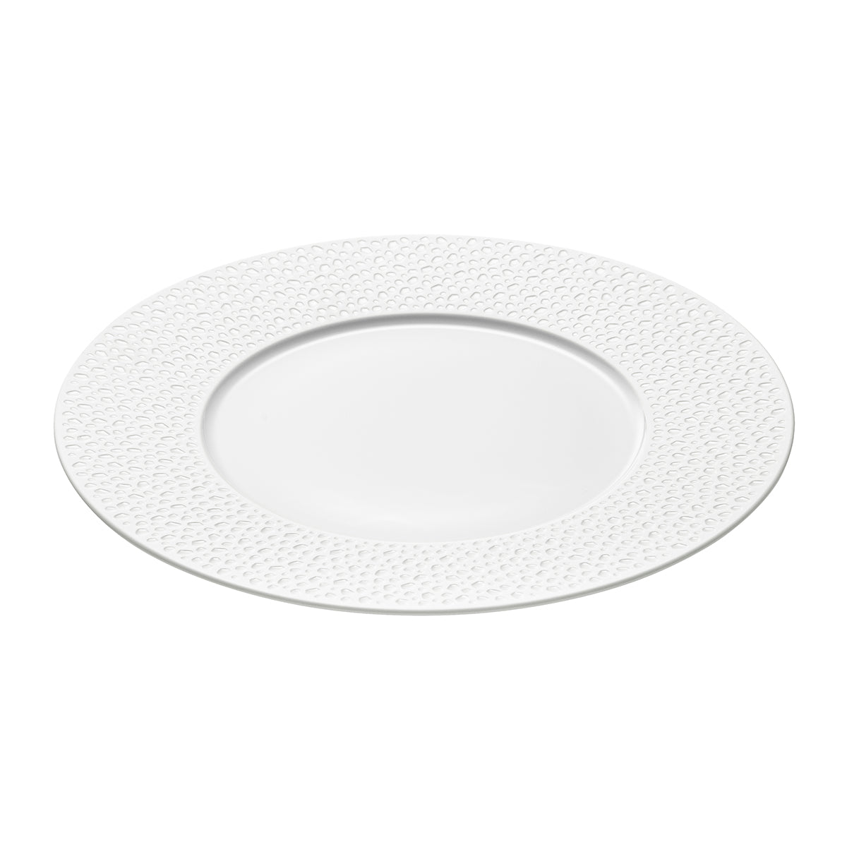 PERLES DE ROSEE BLANCHES Plate 27,9 cm
