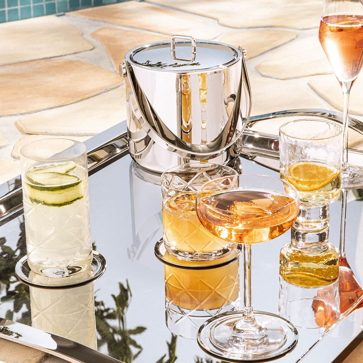 ANYTIME Gift box of 4 champagne cups 23 cl