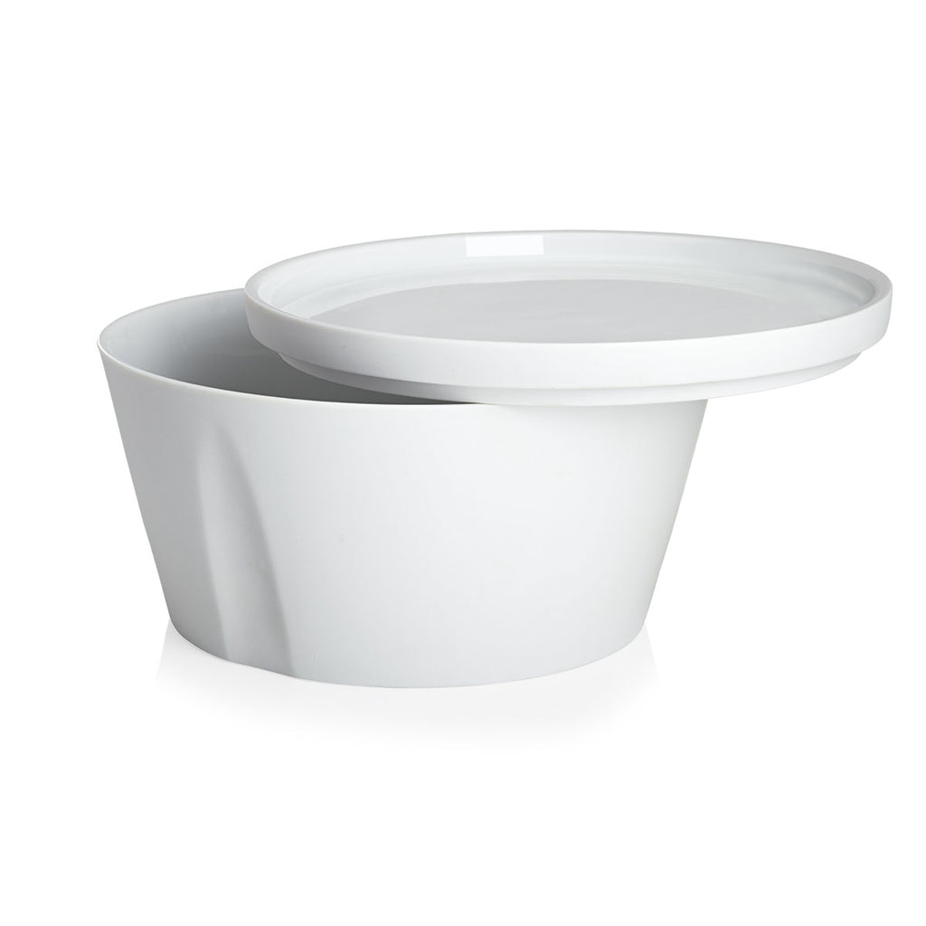 LA VAISSELLE DE L'ECONOME WHITE Set of straight bowl and plate 18 cm