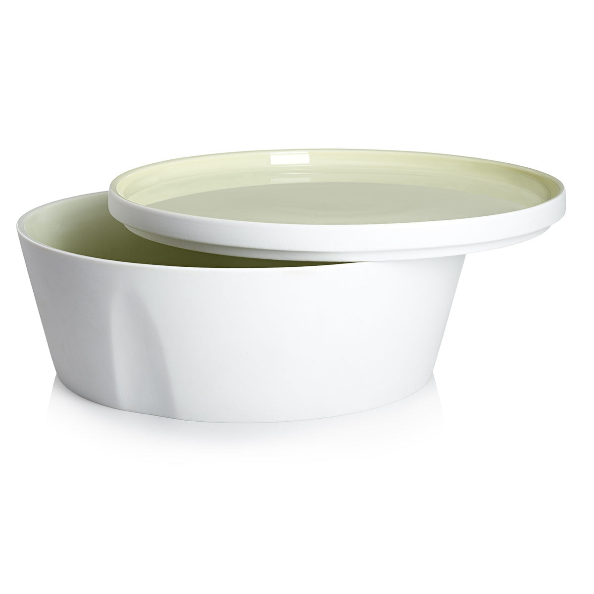 LA VAISSELLE DE L'ECONOME ARTICHAUT VERT Coffret bol droit et assiette 24 cm