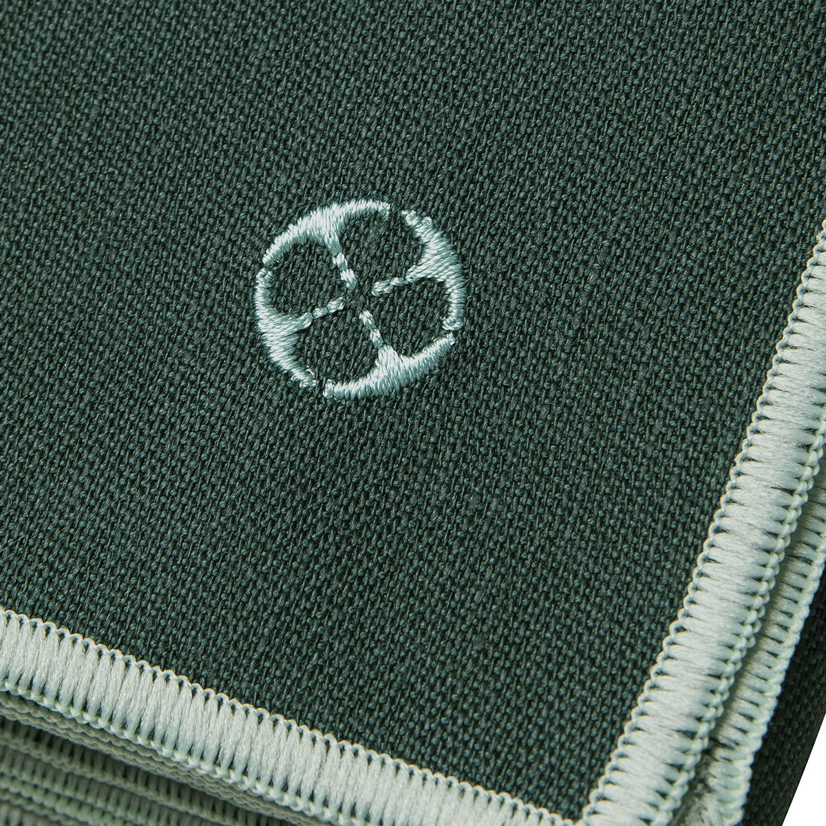 NUANCES COTON & LIN EMERALD Square tablecloth 180 x 180 cm