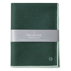 NUANCES COTON & LIN VERT EMERAUDE Nappe rectangulaire 180 x 250 cm