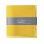 NUANCES COTON & LIN JAUNE TOURNESOL Nappe carrée 180 x 180 cm