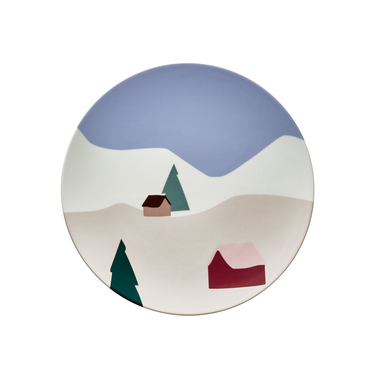 DESTINATION MONTAGNE Set of 6 plates 23 cm