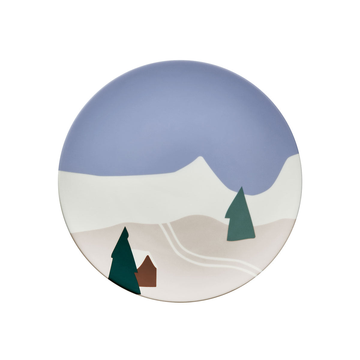 DESTINATION MONTAGNE Set of 6 plates 23 cm