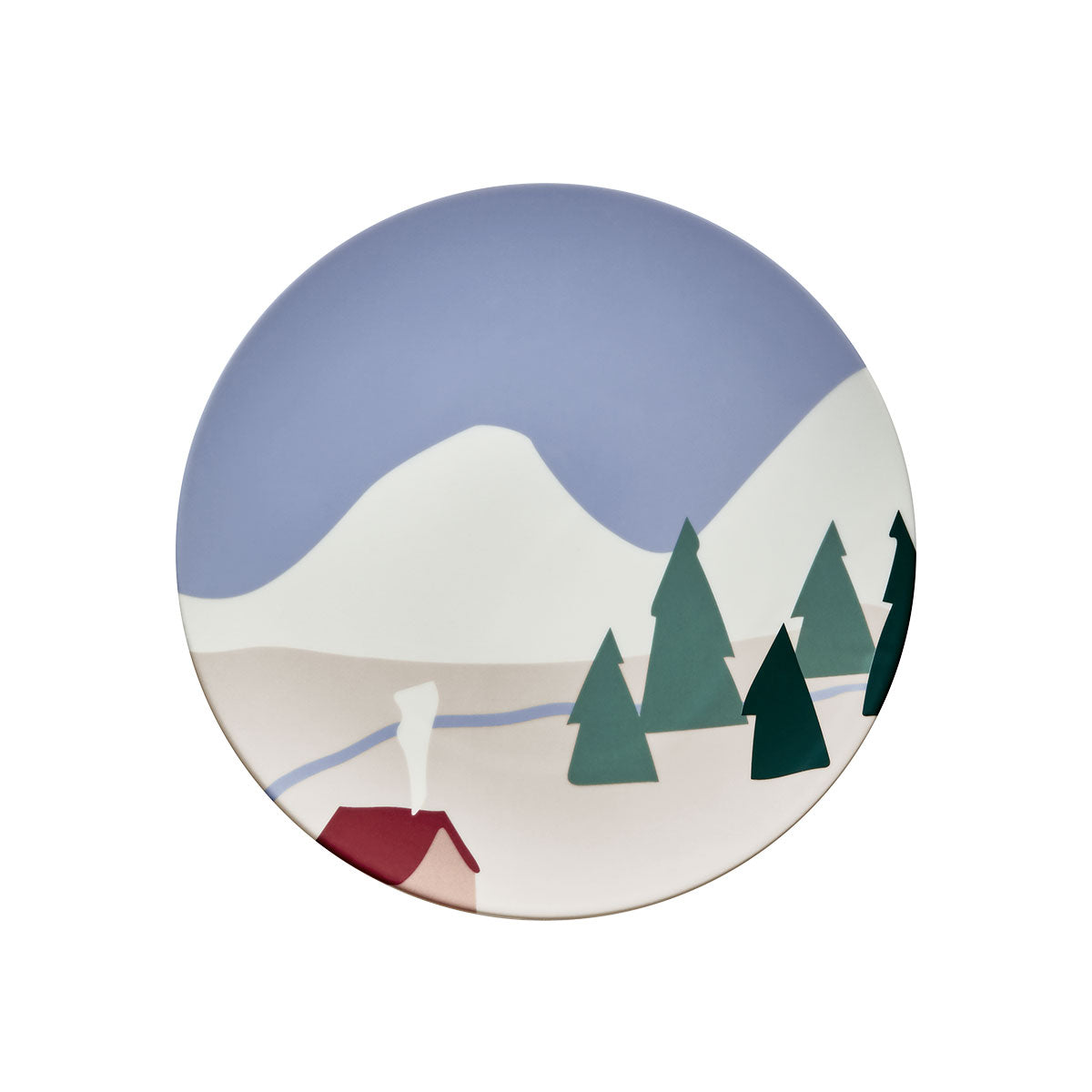 DESTINATION MONTAGNE Set of 6 plates 23 cm