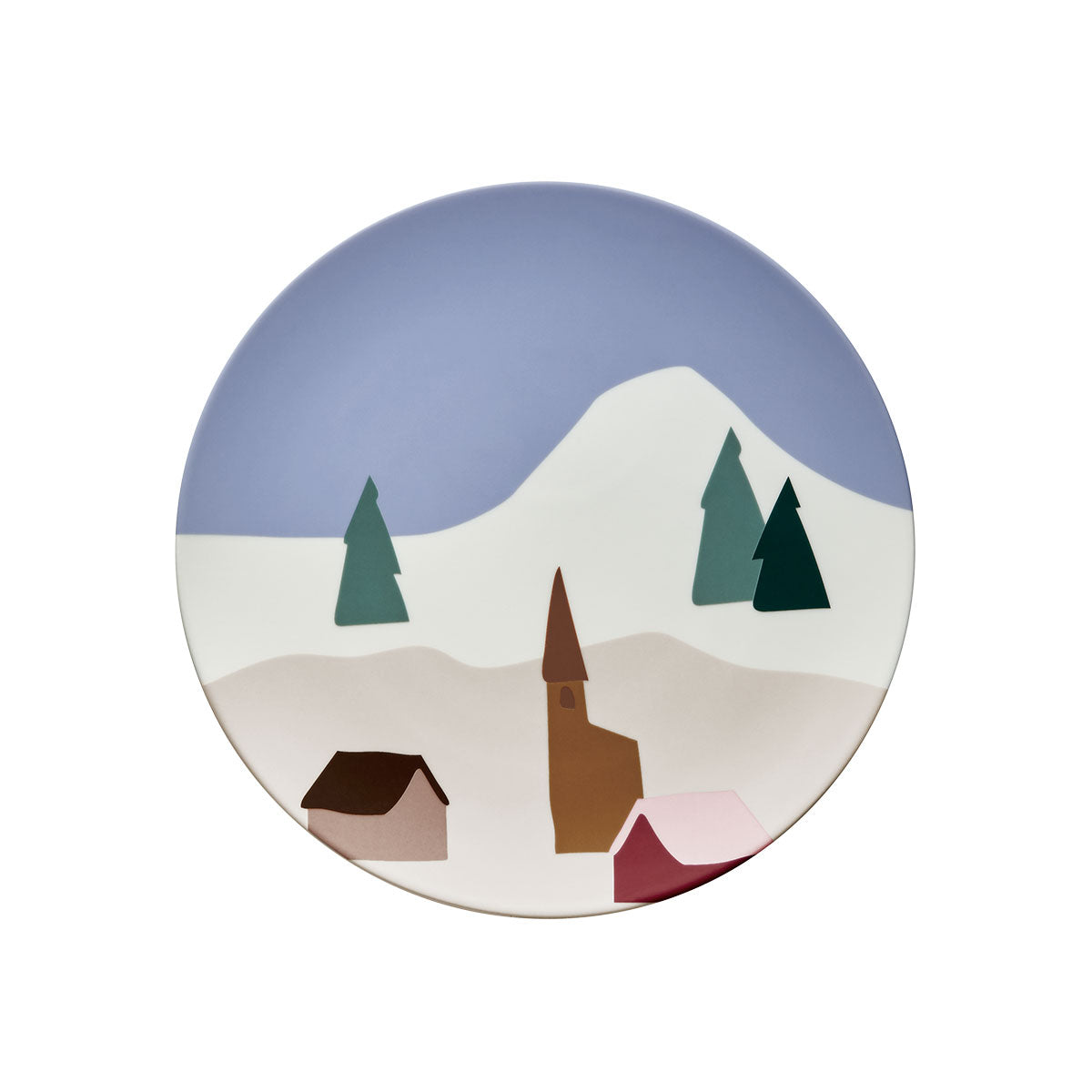 DESTINATION MONTAGNE Set of 6 plates 23 cm