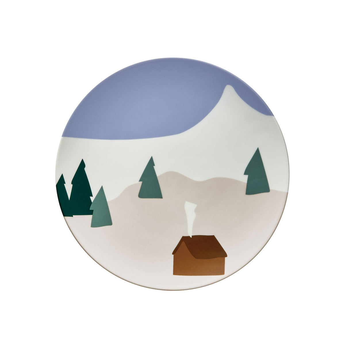DESTINATION MONTAGNE Set of 6 plates 23 cm