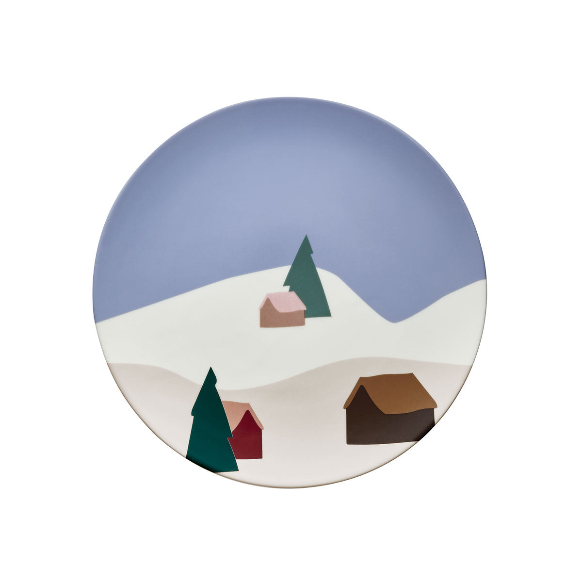 DESTINATION MONTAGNE Set of 6 plates 23 cm