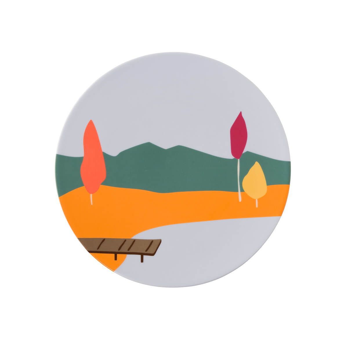 DESTINATION FORET Set of 6 plates 23 cm