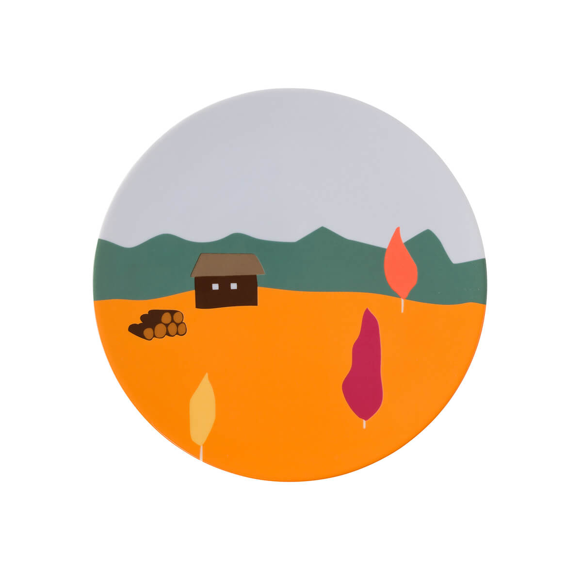 DESTINATION FORET Set of 6 plates 23 cm