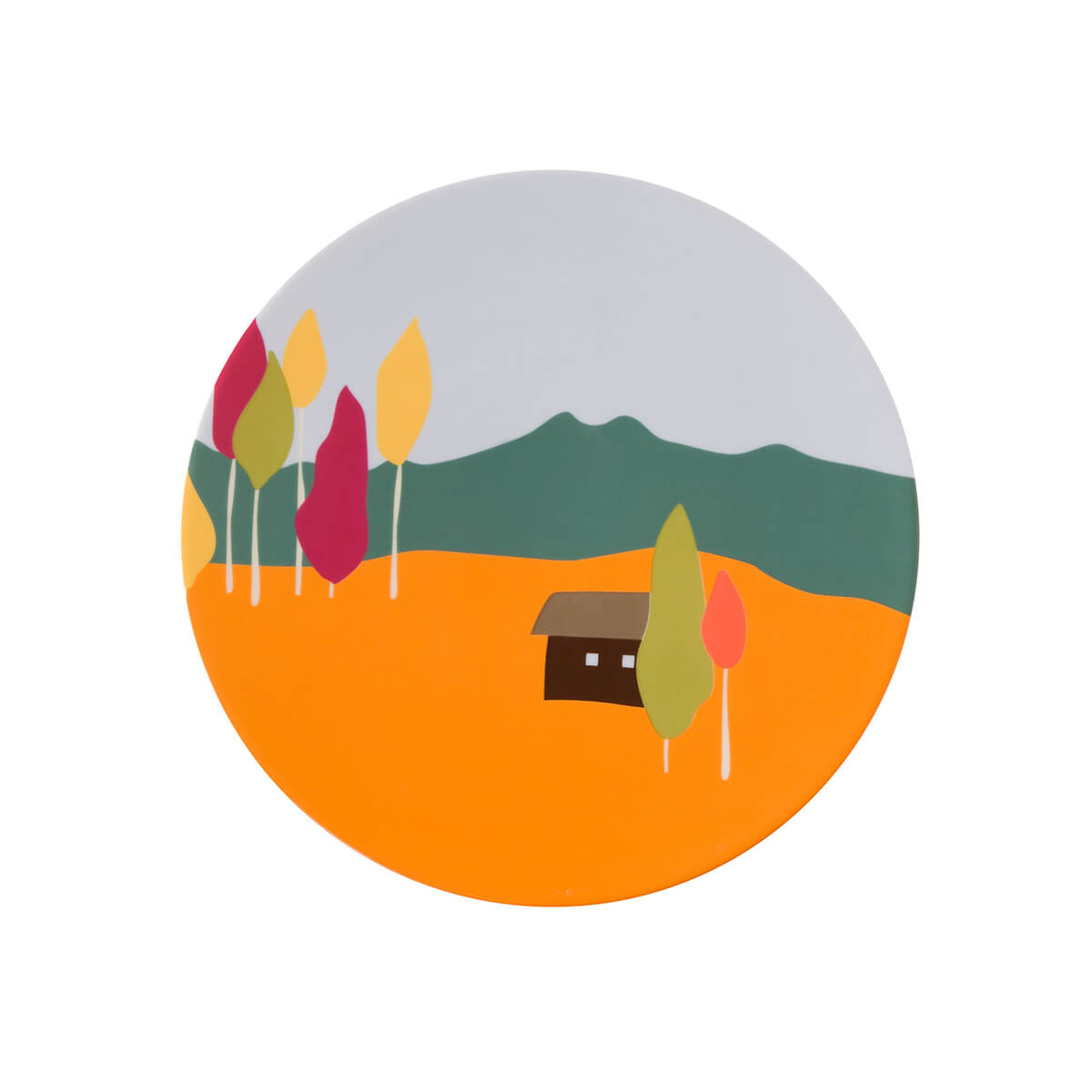 DESTINATION FORET Set of 6 plates 23 cm