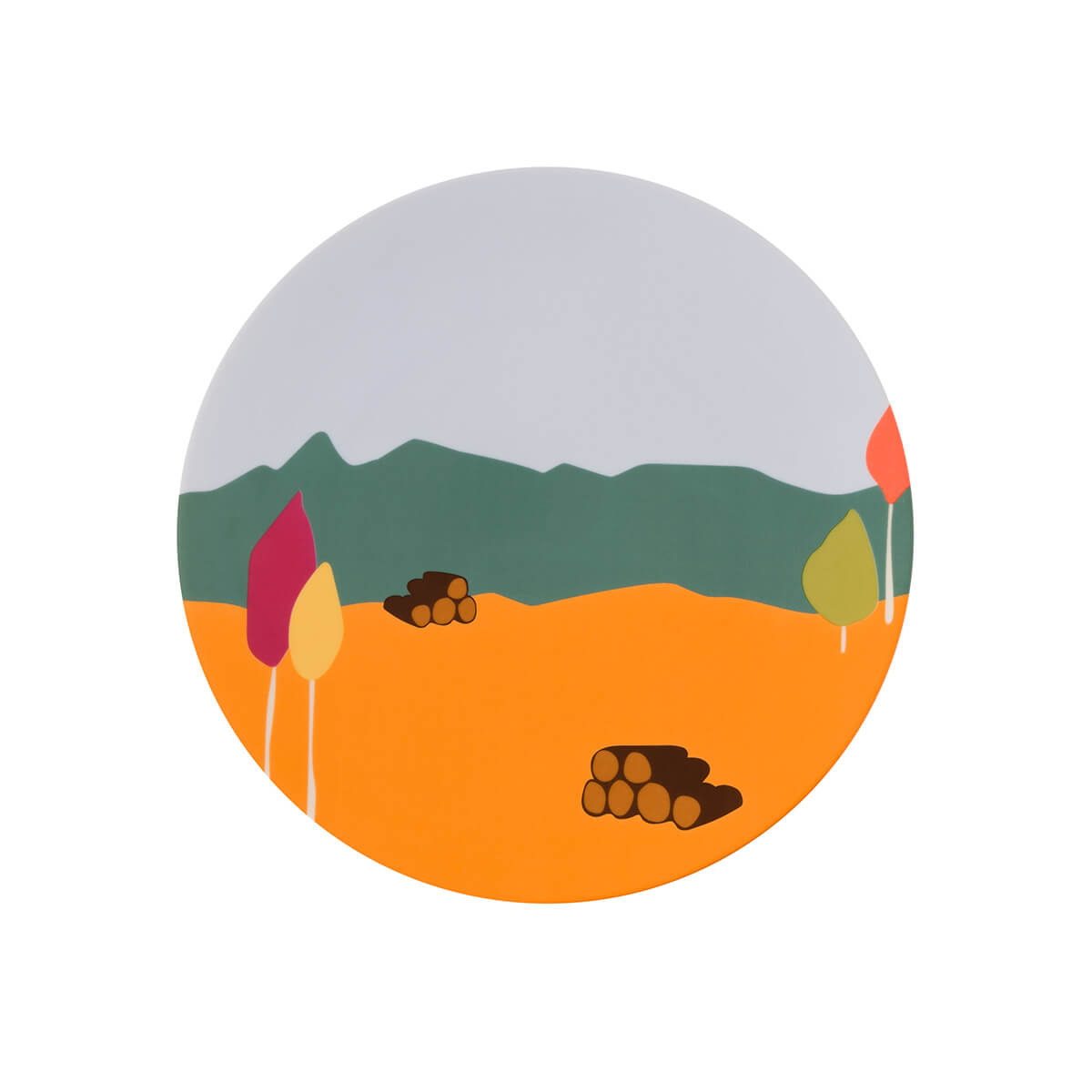 DESTINATION FORET Set of 6 plates 23 cm