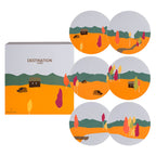 DESTINATION FORET Set of 6 plates 23 cm