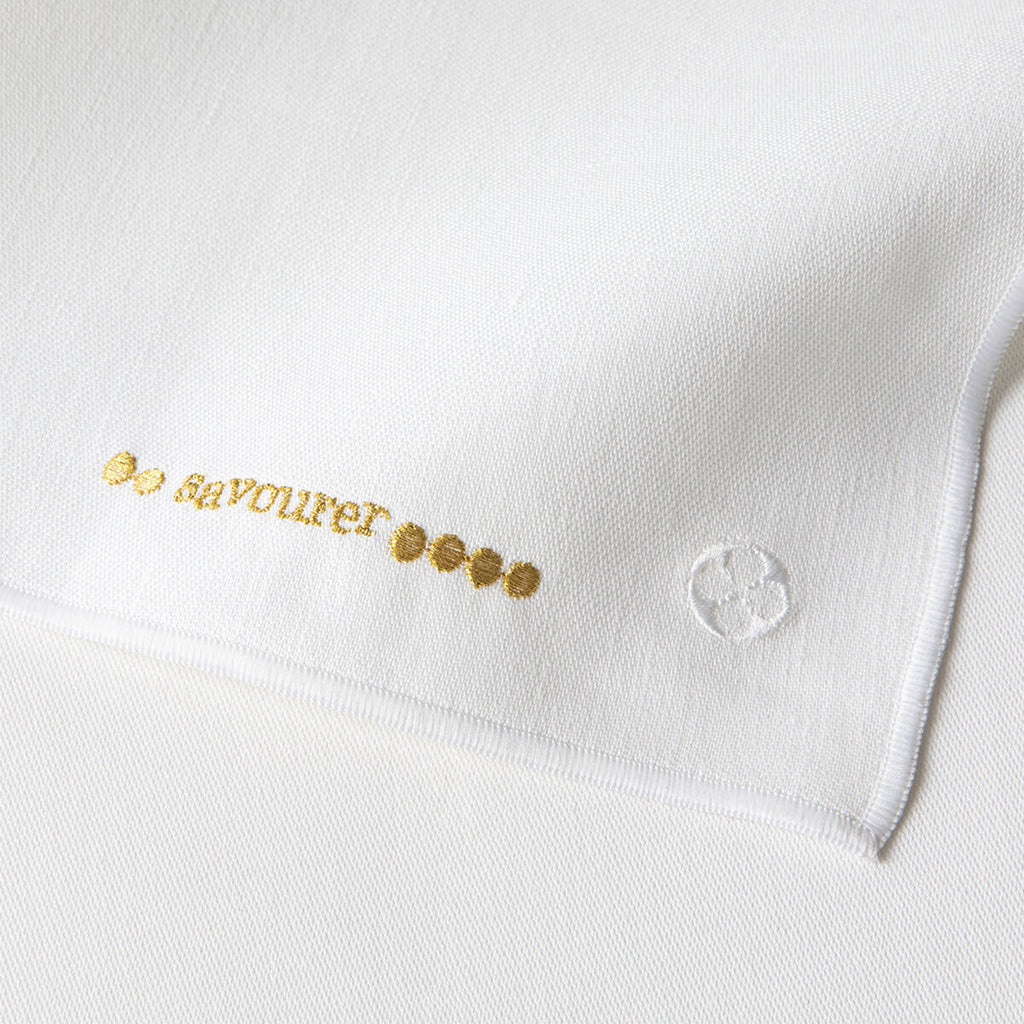 NUANCES COTON & LIN OR Lot de 4 serviettes 50 x 40 cm