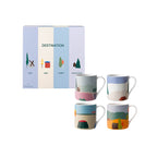DESTINATION Set of 4 mugs 30 cl