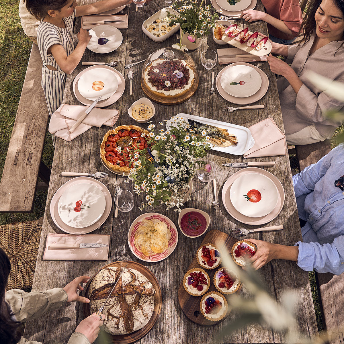 SAISONS Coffret 4 assiettes 19 cm fruits