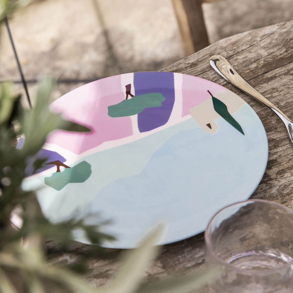 DESTINATION SUD Set of 6 dessert plates 23 cm