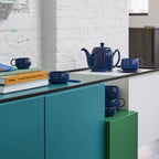 SALAM MONOCHROME Théière 6 tasses cloche bleue