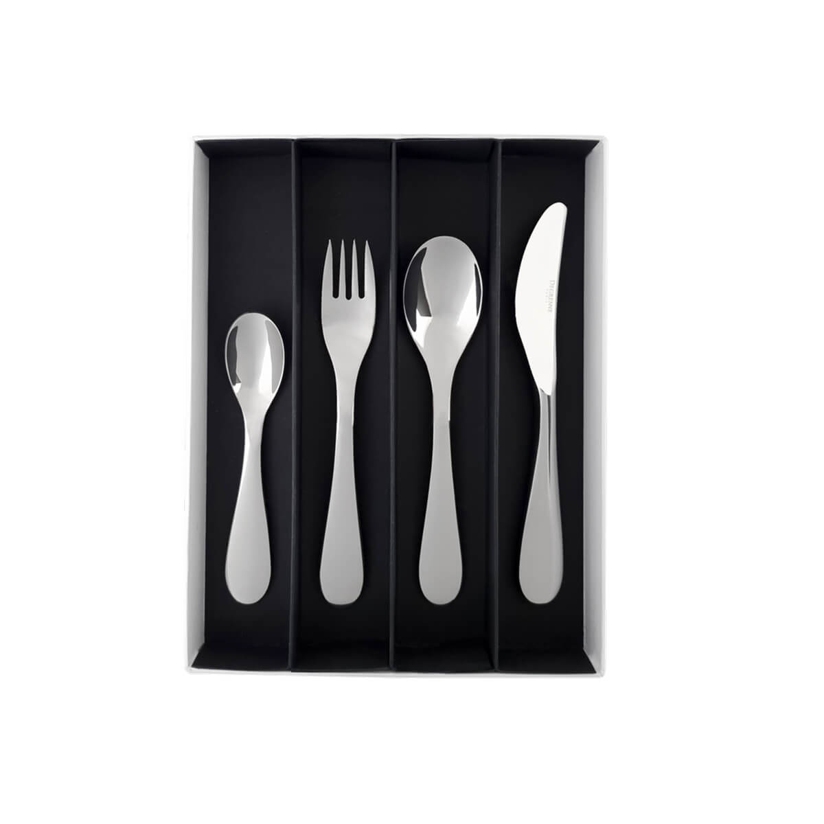 PETIT GOURMET CLASS 1 SILVER PLATED Gift box of 4 cutlery