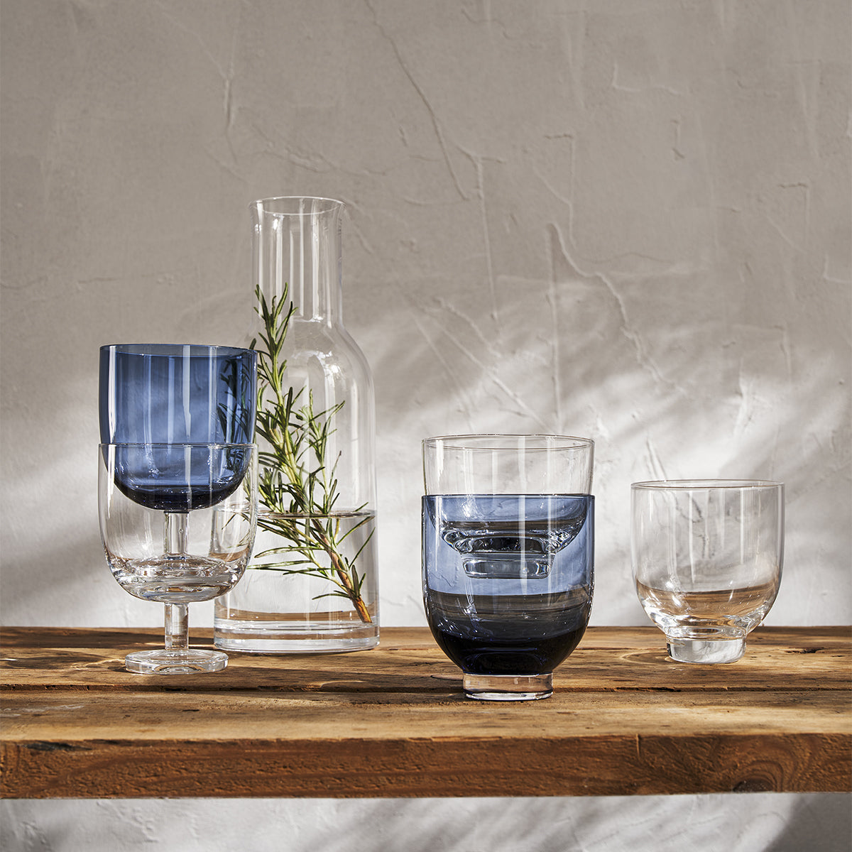 EMPILEO BLEU Verre à vin 26 cl